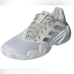 Adidas Women's Barricade 13 Tennis Shoes White and Gray